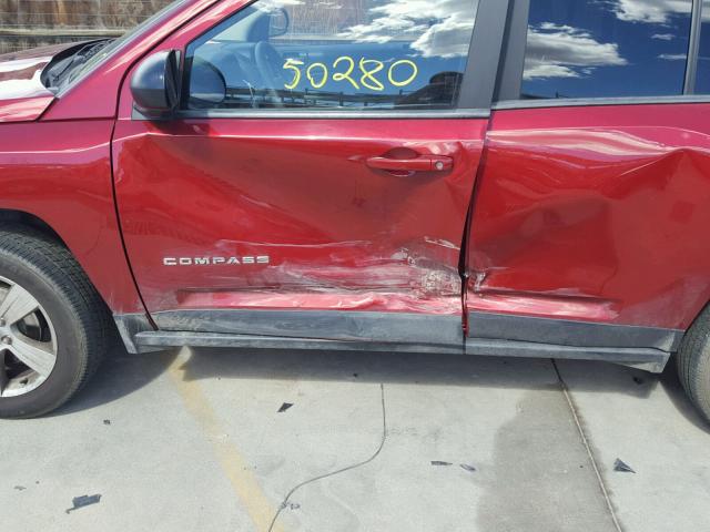 1C4NJDBB6ED567774 - 2014 JEEP COMPASS SP Qırmızı foto 9