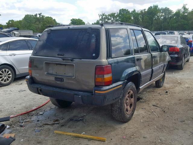 1J4GZ58S8SC754914 - 1995 JEEP GRAND CHER GREEN photo 4