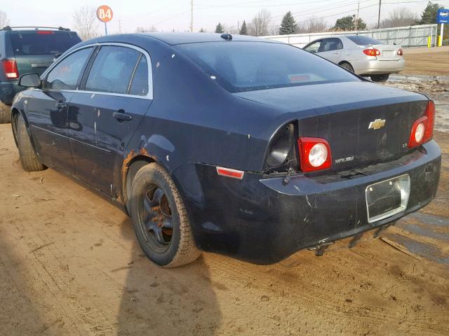 1G1ZG57B48F180902 - 2008 CHEVROLET MALIBU LS BLACK photo 3