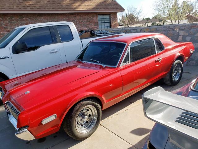 8R91F504075 - 1968 MERCURY COUGAR RED photo 2