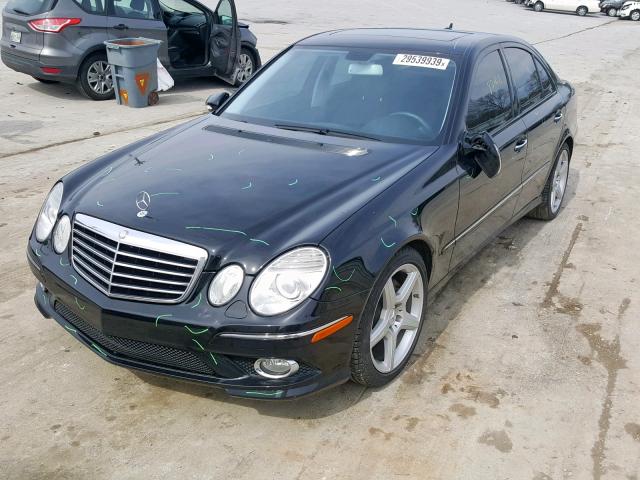 WDBUF56X79B421375 - 2009 MERCEDES-BENZ E 350 BLACK photo 2