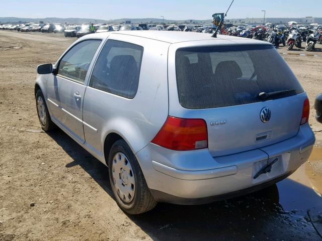 9BWBK61J434067829 - 2003 VOLKSWAGEN GOLF GL SILVER photo 3