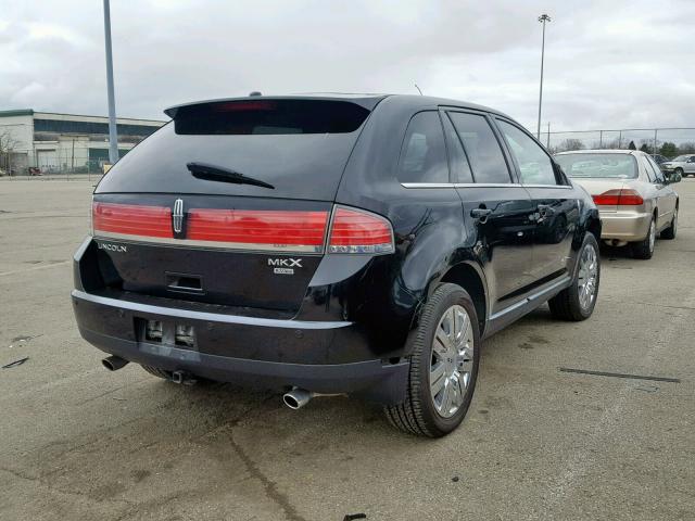 2LMDU88C38BJ05824 - 2008 LINCOLN MKX BLACK photo 4