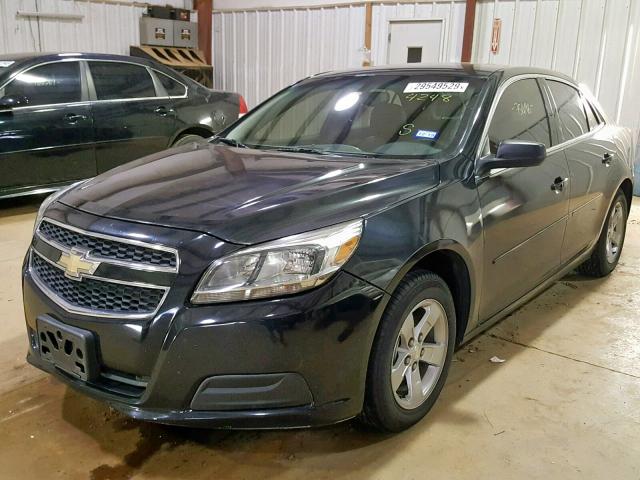 1G11B5SA9DF194248 - 2013 CHEVROLET MALIBU LS BLACK photo 2