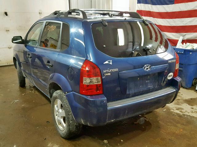 KM8JM12B35U191633 - 2005 HYUNDAI TUCSON GL BLUE photo 3