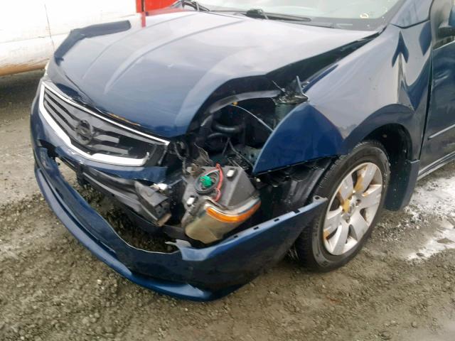 3N1AB6AP3AL610902 - 2010 NISSAN SENTRA 2.0 BLUE photo 9