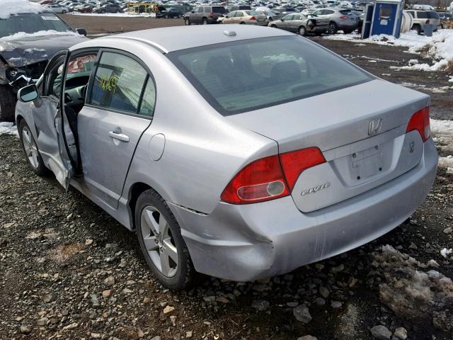 2HGFA16908H340857 - 2008 HONDA CIVIC EXL SILVER photo 3