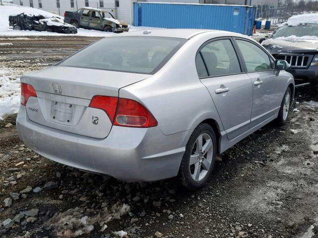 2HGFA16908H340857 - 2008 HONDA CIVIC EXL SILVER photo 4