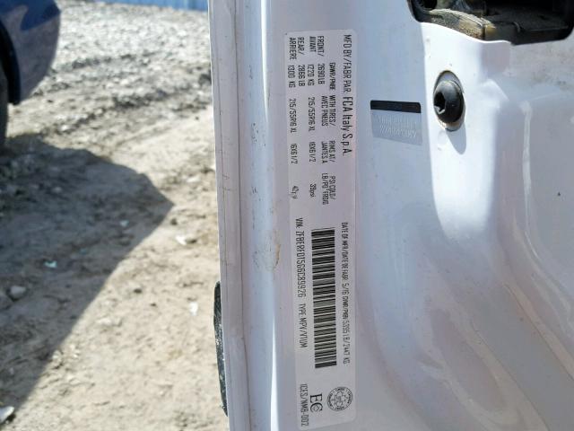 ZFBERFDT5G6C89926 - 2016 RAM PROMASTER 白色 照片 10