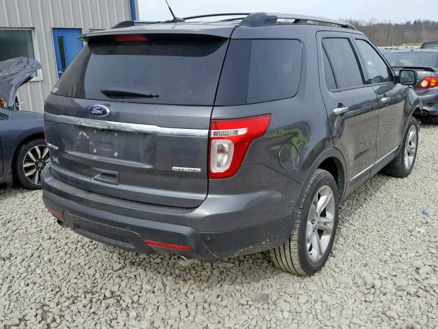 1FM5K7F86FGB98021 - 2015 FORD EXPLORER L GRAY photo 4