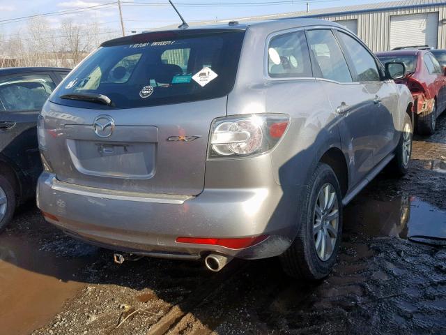 JM3ER2AM9B0376487 - 2011 MAZDA CX-7 GRAY photo 4