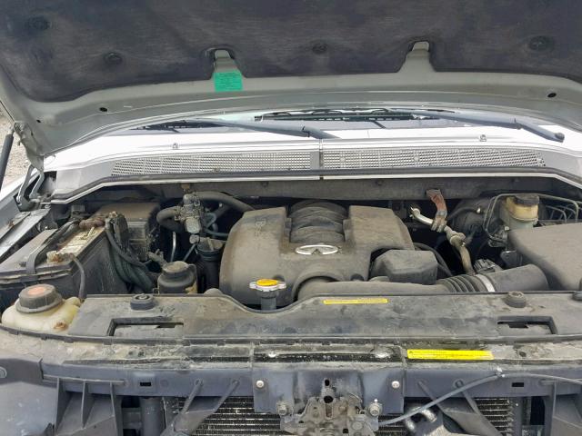 5N3AA08C64N806176 - 2004 INFINITI QX56 SILVER photo 7