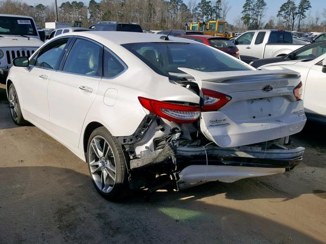 3FA6P0K96GR266060 - 2016 FORD FUSION TIT WHITE photo 3