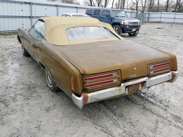 268671P393321 - 1971 PONTIAC GRANDVILLE GOLD photo 3