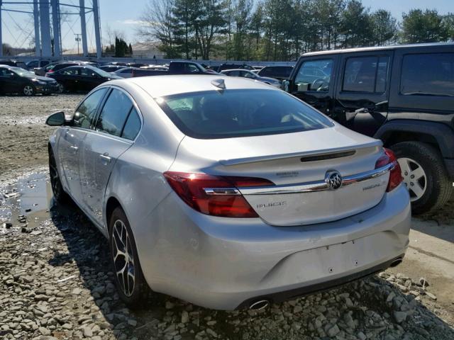 2G4GL5EX7H9103759 - 2017 BUICK REGAL SPOR SILVER photo 3