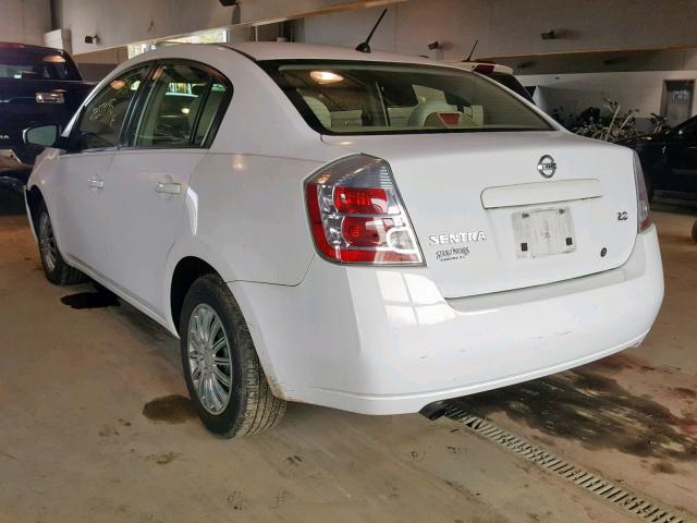 3N1AB61E87L703034 - 2007 NISSAN SENTRA 2.0 WHITE photo 3