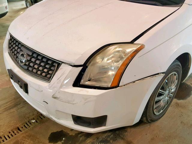 3N1AB61E87L703034 - 2007 NISSAN SENTRA 2.0 WHITE photo 9