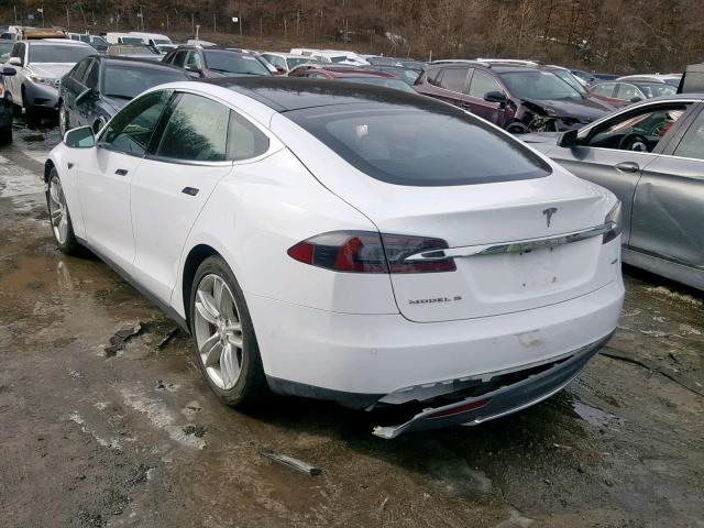 5YJSA1E23FF119824 - 2015 TESLA MODEL S WHITE photo 3