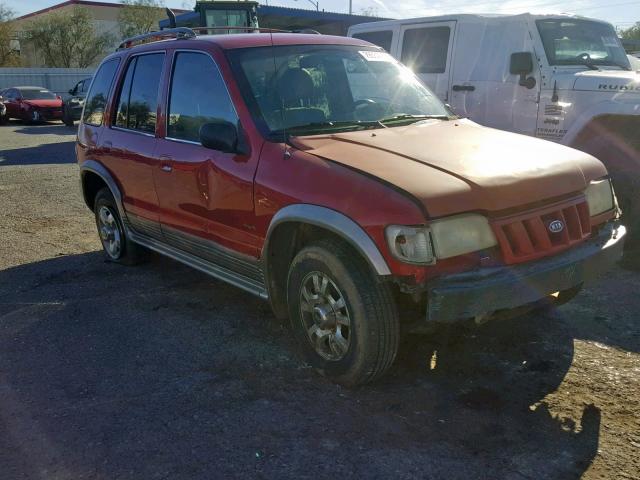 KNDJA723025152769 - 2002 KIA SPORTAGE RED photo 1