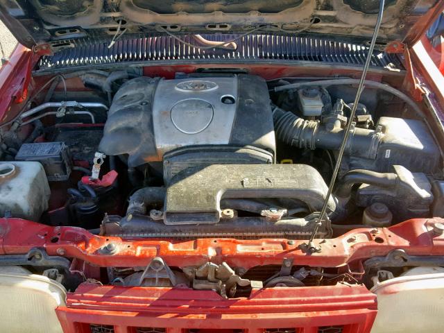 KNDJA723025152769 - 2002 KIA SPORTAGE RED photo 7