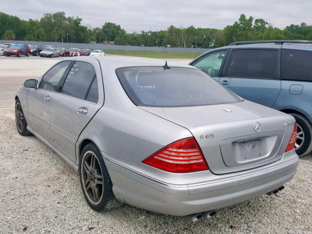 WDBNG79J16A473803 - 2006 MERCEDES-BENZ S 65 AMG SILVER photo 3