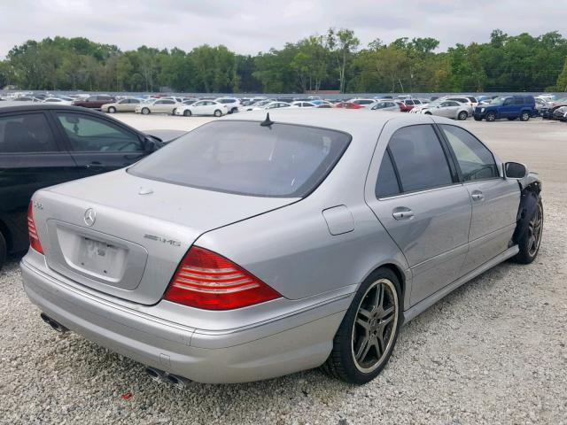 WDBNG79J16A473803 - 2006 MERCEDES-BENZ S 65 AMG SILVER photo 4