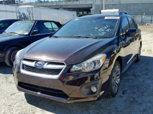 JF1GPAR67D2834273 - 2013 SUBARU IMPREZA SP PURPLE photo 2