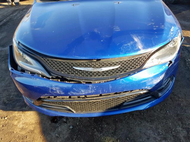 1C3CCCDG4FN615888 - 2015 CHRYSLER 200 S BLUE photo 9