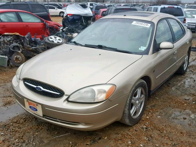 1FAHP56S71A141346 - 2001 FORD TAURUS SEL BEIGE photo 2