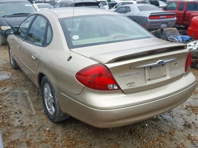 1FAHP56S71A141346 - 2001 FORD TAURUS SEL BEIGE photo 3