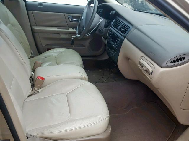 1FAHP56S71A141346 - 2001 FORD TAURUS SEL BEIGE photo 5