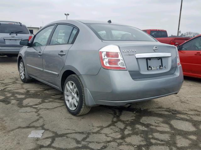 3N1AB6AP1AL713400 - 2010 NISSAN SENTRA 2.0 GRAY photo 3