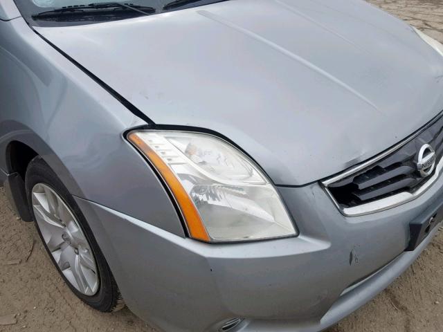 3N1AB6AP1AL713400 - 2010 NISSAN SENTRA 2.0 GRAY photo 9