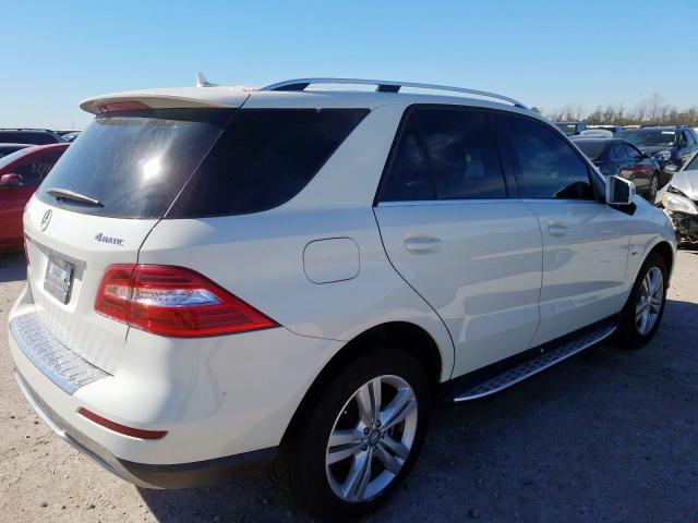 4JGDA5HB0CA007476 - 2012 MERCEDES-BENZ ML 350 4MATIC  photo 4