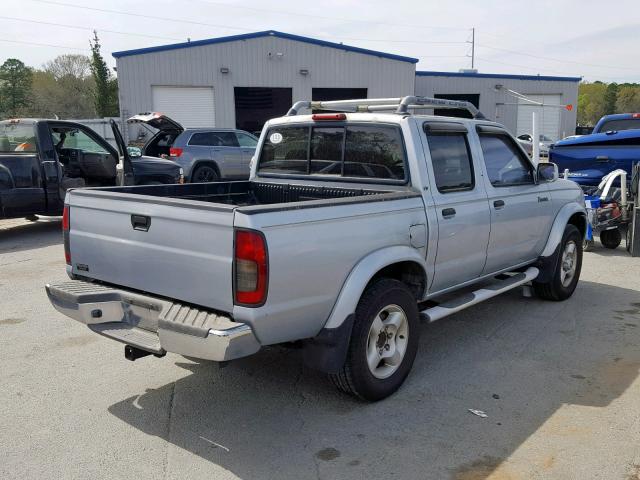 1N6ED27T8YC348111 - 2000 NISSAN FRONTIER C SILVER photo 4