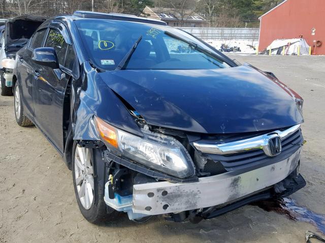 2HGFB2F94CH530611 - 2012 HONDA CIVIC EXL BLACK photo 1