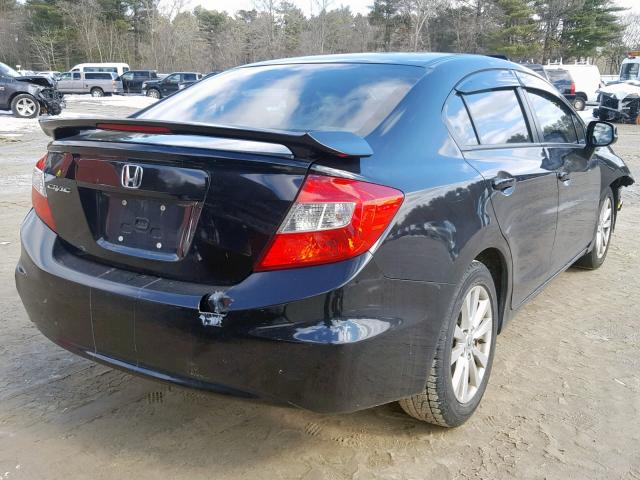 2HGFB2F94CH530611 - 2012 HONDA CIVIC EXL BLACK photo 4