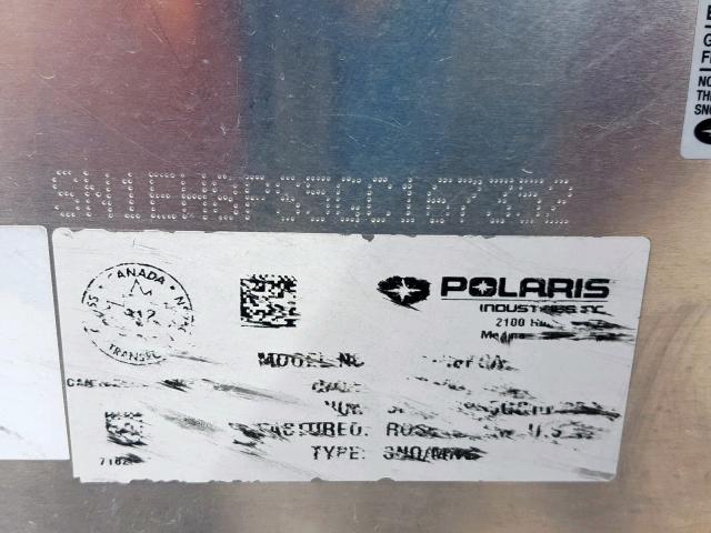 SN1EH8PS5GC167352 - 2016 POLARIS 800 RMK BLACK photo 10