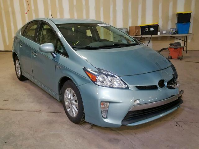 JTDKN3DP8C3010118 - 2012 TOYOTA PRIUS PLUG GREEN photo 1