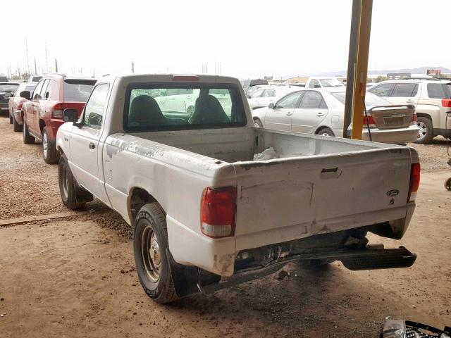 1FTYR10V7YPB64021 - 2000 FORD RANGER WHITE photo 3