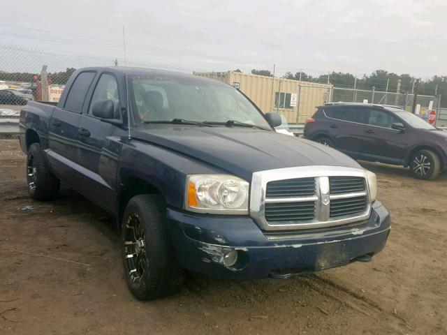 1D7HW48N16S521479 - 2006 DODGE DAKOTA QUA BLUE photo 1