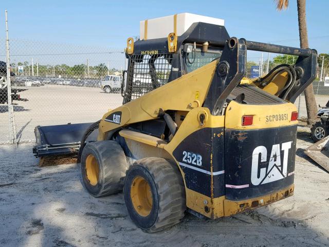 CAT0252BJSCP03851 - 2015 CATERPILLAR 252B YELLOW photo 3