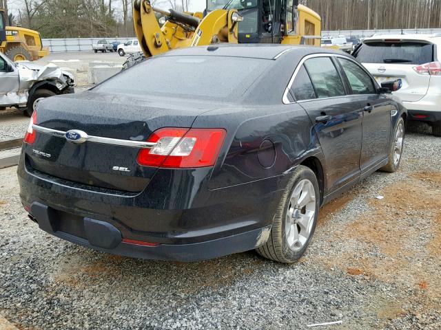 1FAHP2EW5AG167086 - 2010 FORD TAURUS SEL BLACK photo 4