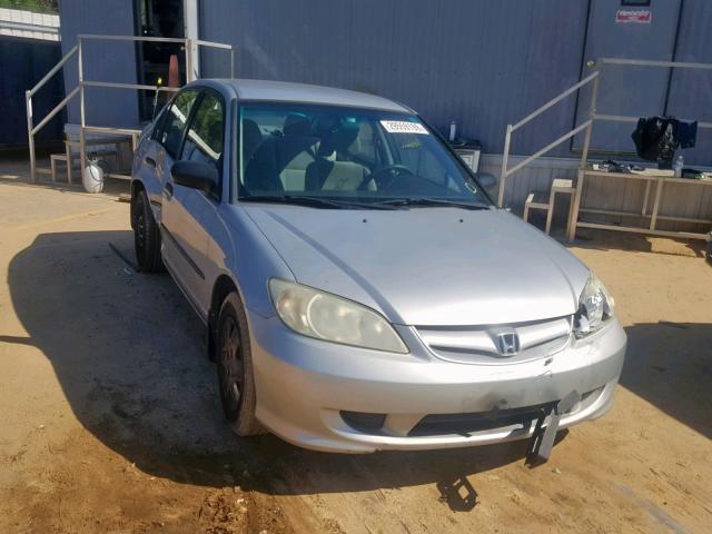 1HGES16325L030115 - 2005 HONDA CIVIC DX V SILVER photo 1