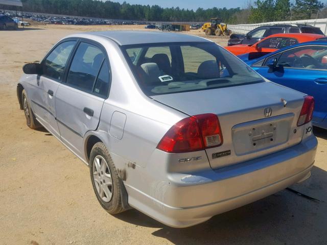 1HGES16325L030115 - 2005 HONDA CIVIC DX V SILVER photo 3