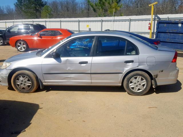 1HGES16325L030115 - 2005 HONDA CIVIC DX V SILVER photo 9