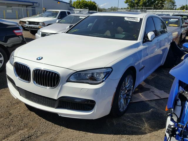 WBAYE8C54ED136297 - 2014 BMW 750 LI WHITE photo 2