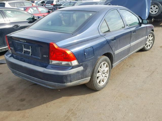 YV1RS59V842406657 - 2004 VOLVO S60 2.5T BLUE photo 4