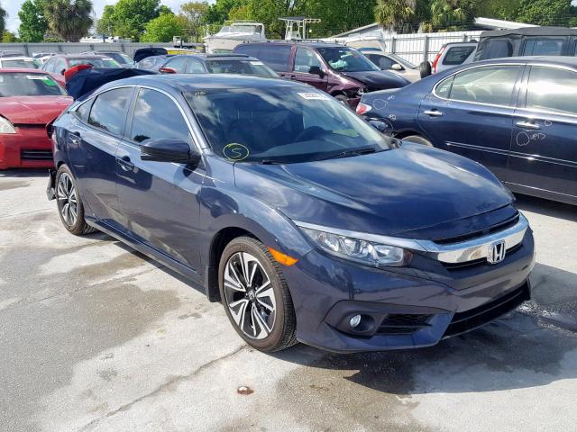 JHMFC1F70JX037049 - 2018 HONDA CIVIC EXL 蓝色 照片 1