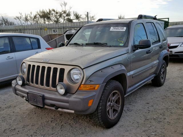 1J4GL38K55W632794 - 2005 JEEP LIBERTY RE BROWN photo 2